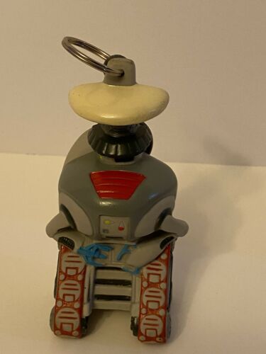 Vintage 1996 Lost In Space Movie Silver Robot Treasure Keeper Keychain Applause