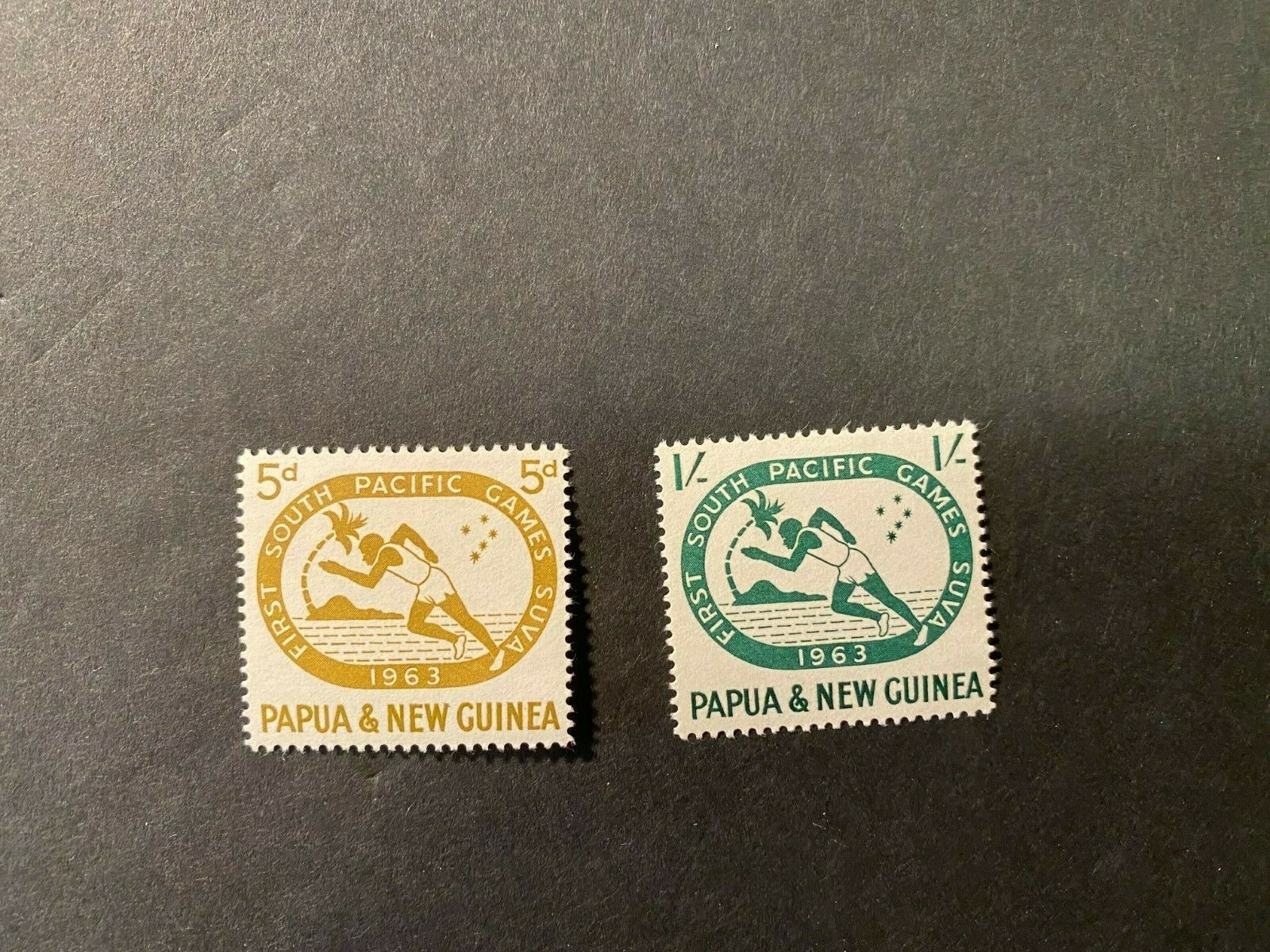 Papua - #176-77 South Pacific Games 1963 Mint Complete