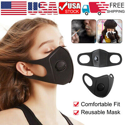 Fashion Washable&reusable Mask Face Protection Breathing Valve Masks Outdoor