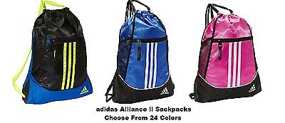 Adidas Alliance Ii Sackpack- Choose From 24 Colors