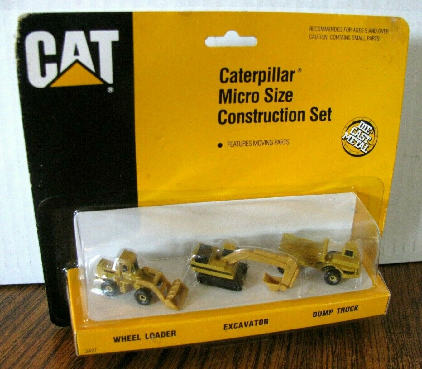 1991 Caterpillar Cat Loader Excavator Truck Micro Construction Set Ertl Toy 2429