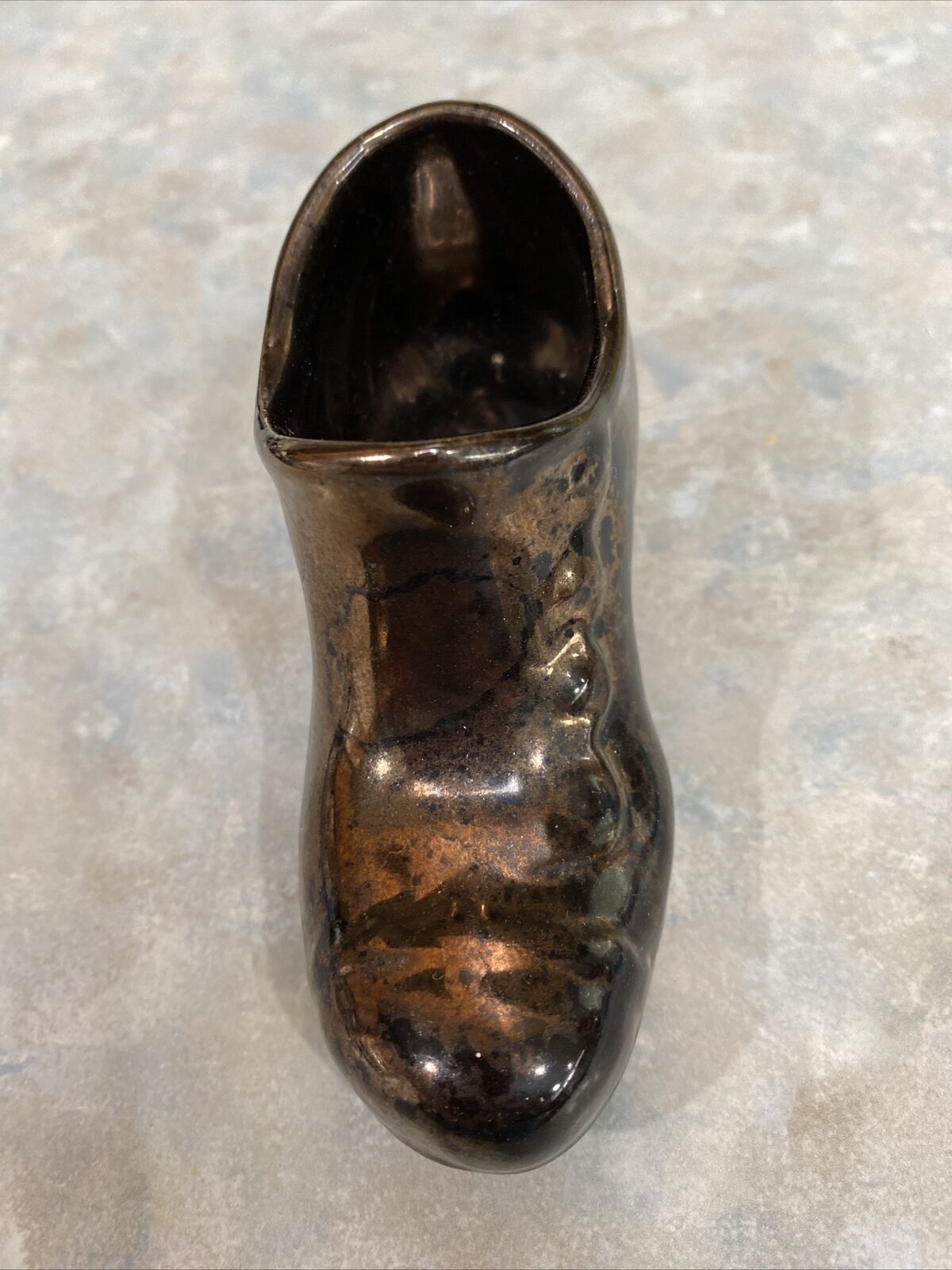 Vintage Rosemeade Miniature Shoe Boot Pottery Planter Folk Art