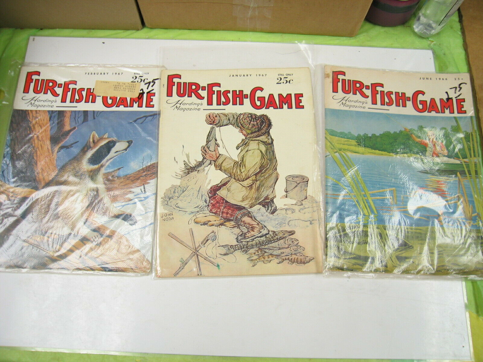 Lot Of 3 Fur Fish Game Magazines 1966 - 67