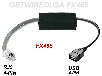 Female Usb 4-pin Rj9 Rj10 Rj22 4p4c 1/4 4-pin Plug Network Headset Phone Adapter