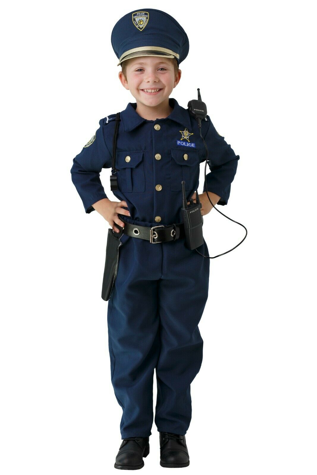 Police Costume Set For Boys And Girls - Cop Role Play Set By Dress Up America