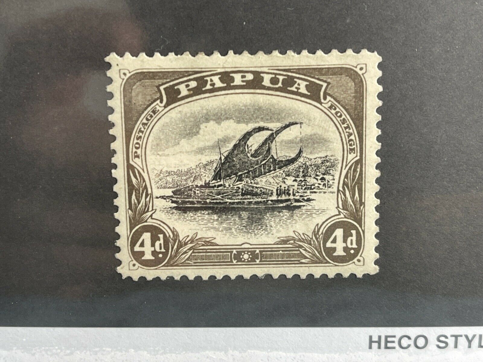 Papua Lakatoi 4d Thin D Error Stamp British New Guinea