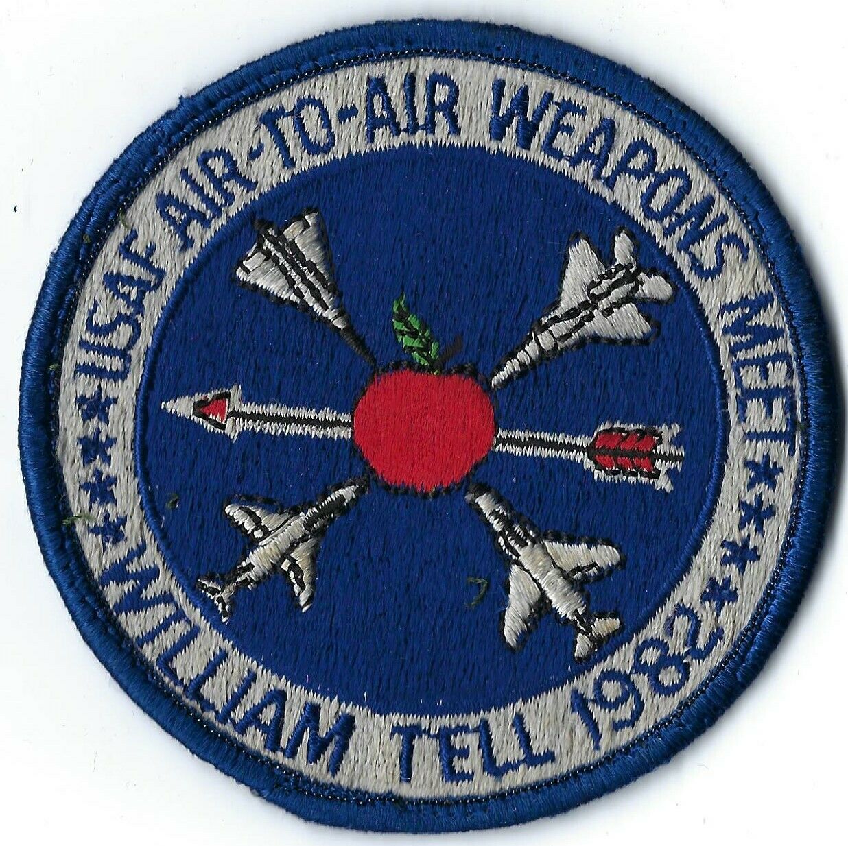 Usaf Air-to-air Weapons Meet William Tell 1982 Military Patch