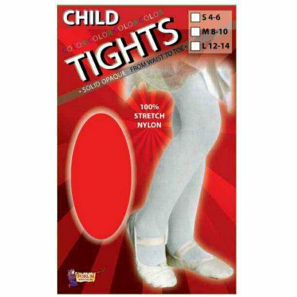 Forum Novelties Childs Red Tights Halloween Costume Accessory Large 12-14