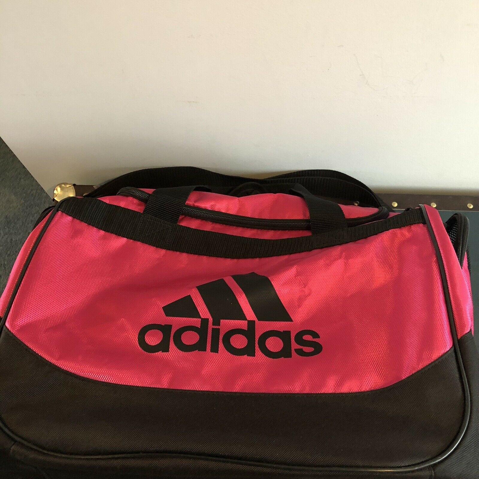 Adidas Pink And Black Gym Bag