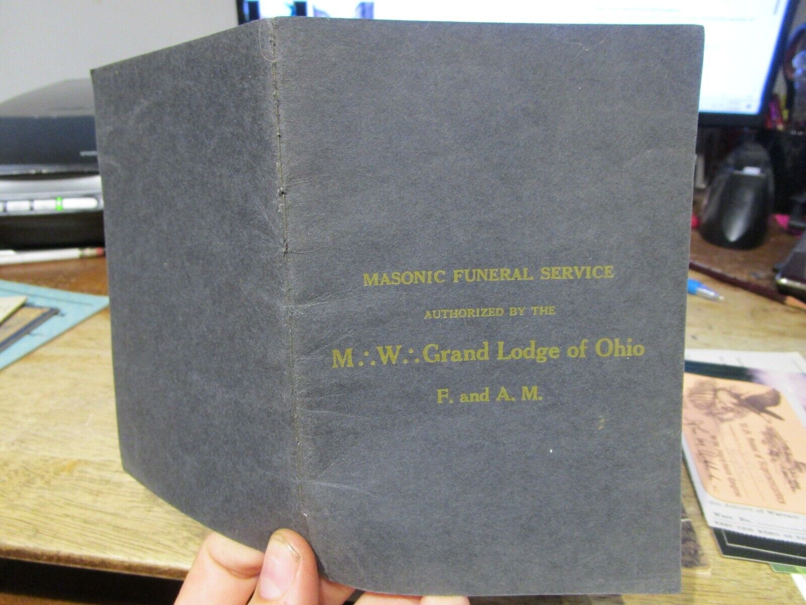 Masonic Funeral Service Guide Booklet M.w. Grand Lodge Of Ohio F&am Freemasonry