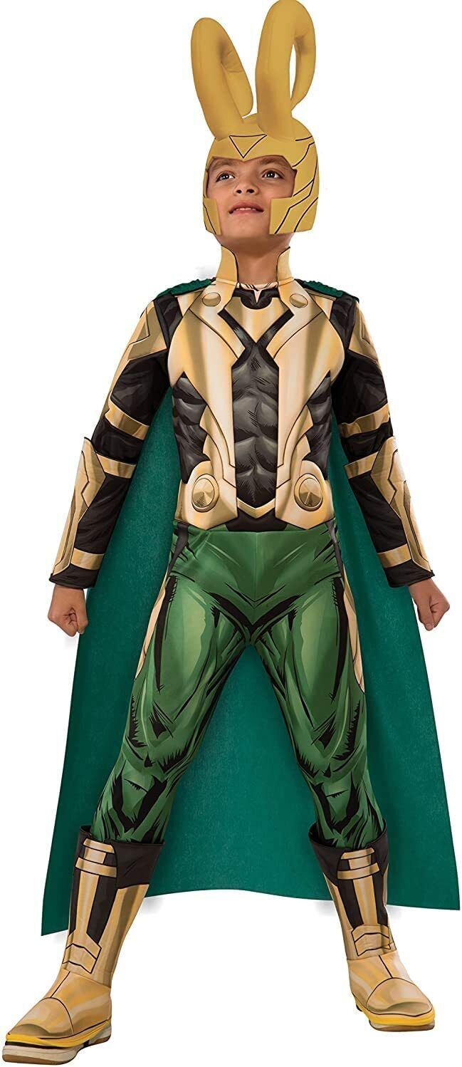 Marvel Loki Kids Costume Size M (8-10) By Rubie's