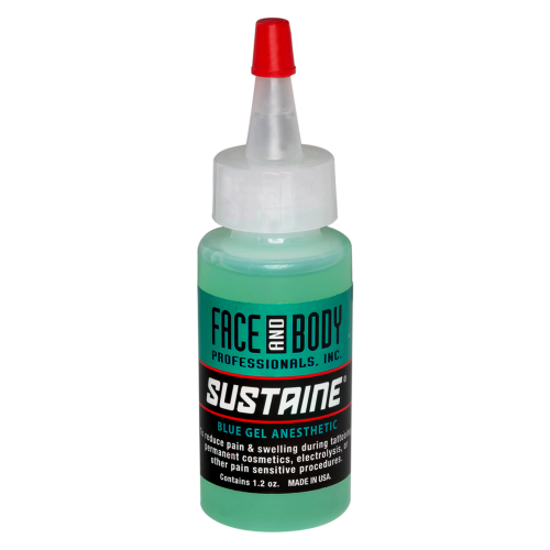 Lidocaine Numbing For Tattoo & Microblading 1.2 Oz Sustaine Blue Gel Anesthetic