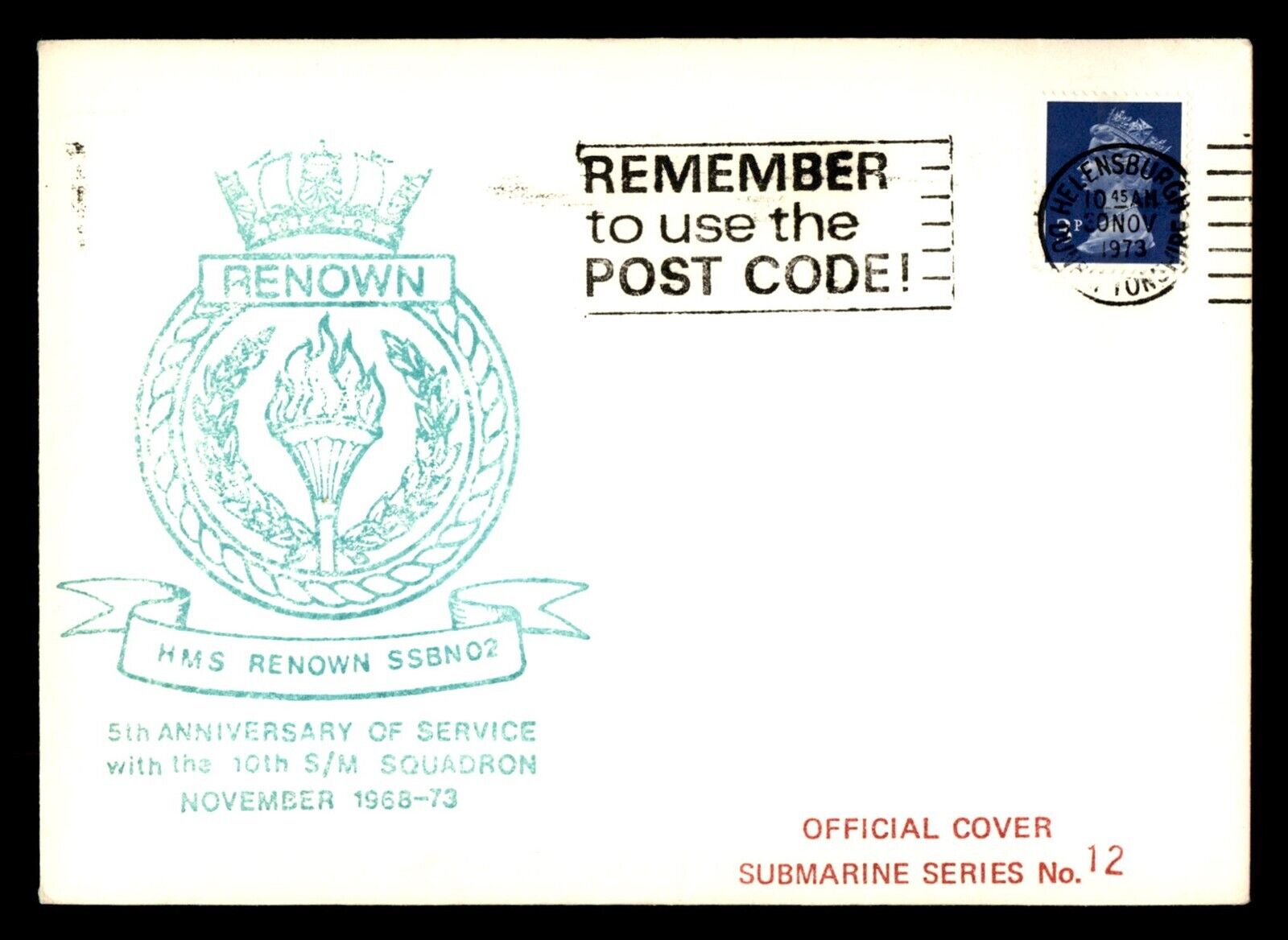 Mayfairstamps Great Britain 1973 Hms Renown Ssbn 02 Cover Wwz_18055