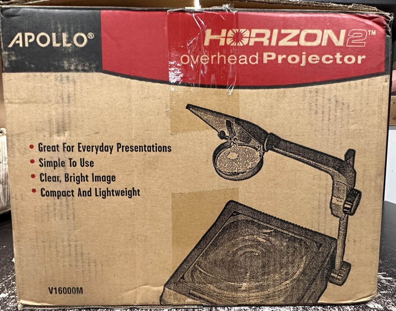 Apollo Horizon 2 Overhead Projector, 2000 Lumen Output, 10" X 10"