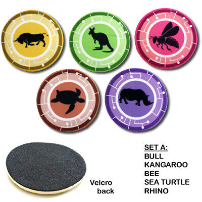 Wild Kratts Creature Power Disks - Set Of Five 4" Discs For Suits -a