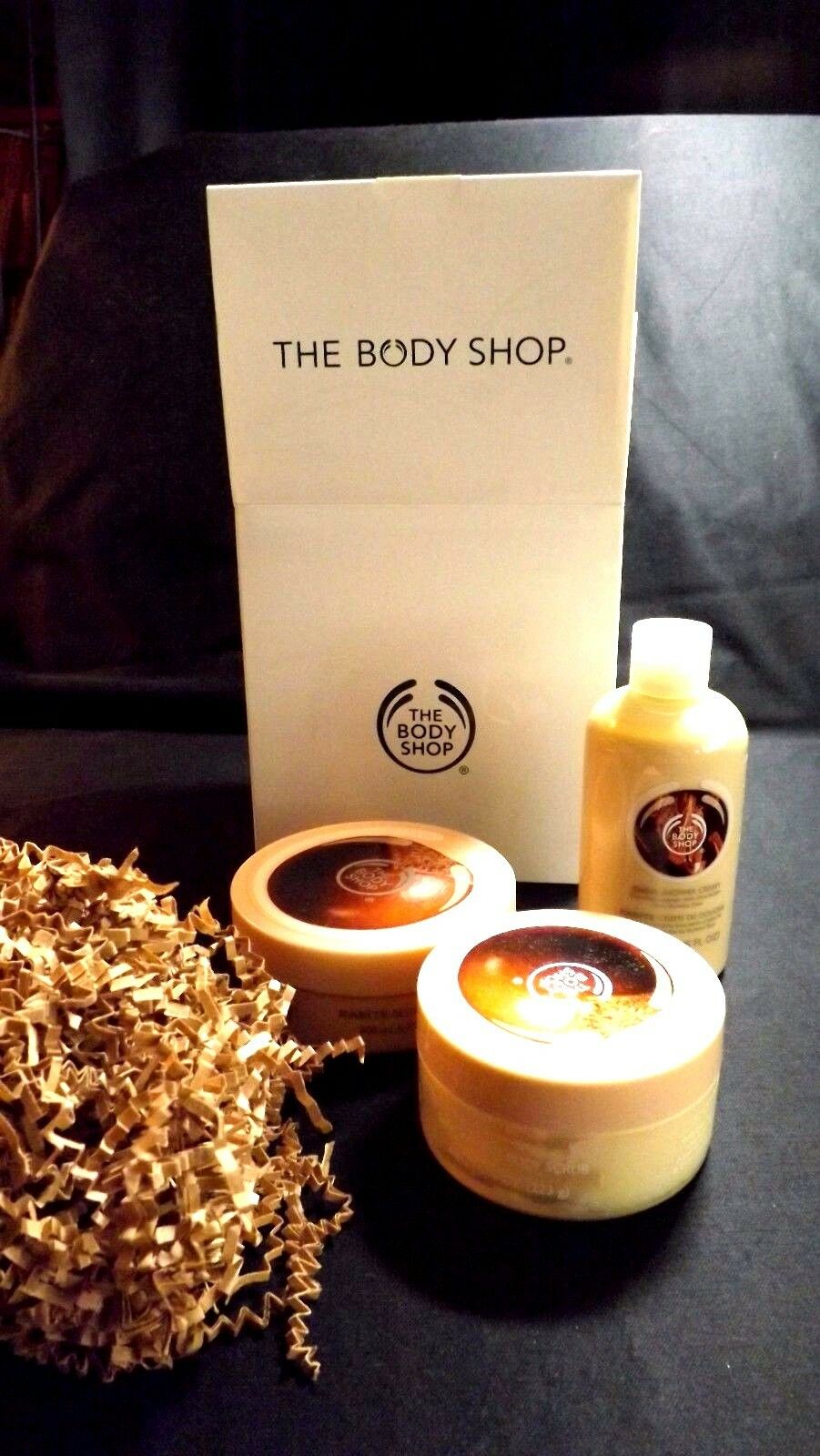 Shea The Body Shop 3-piece Collection Shower Cream, Body Scrub, Body Butter New