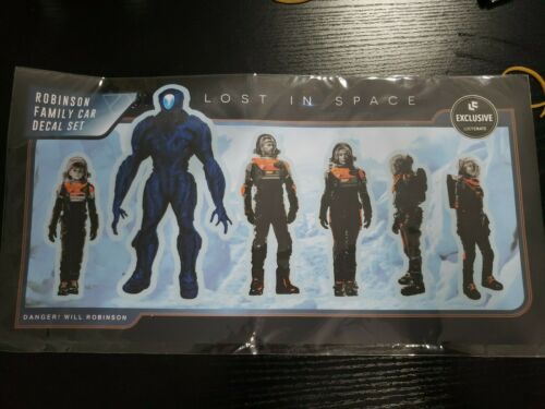 Netflix Lost In Space Robinson Family Car Decal Set - New Loot Crate Exclusive