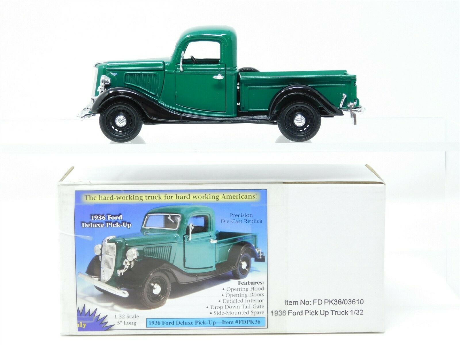 1:32 Scale National Motor Museum Fd Pk36/03610 Die-cast 1936 Ford Deluxe Pickup