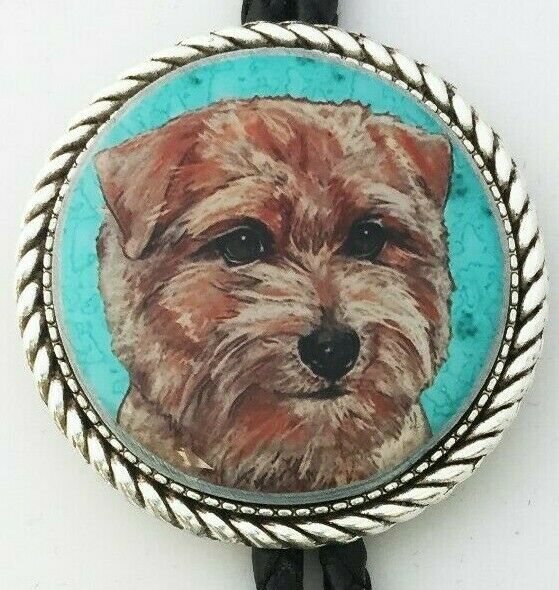 Norfolk Terrier Dog Original Art Classic Bolo Tie